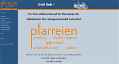 Desktop Screenshot of pfarrei-geltendorf.de