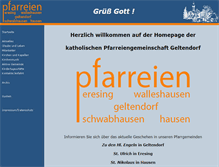 Tablet Screenshot of pfarrei-geltendorf.de